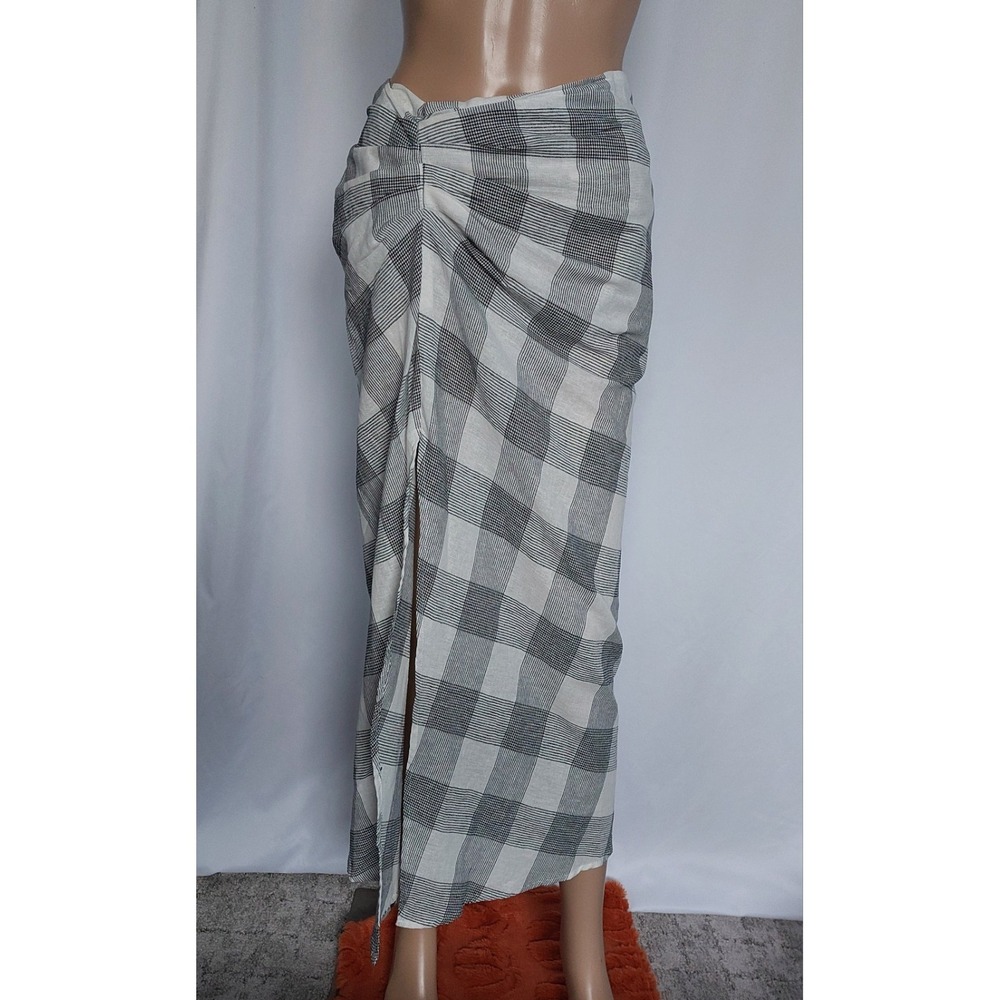 Forever 21  Women's  Plaid‎ A-line Maxi Skirt M